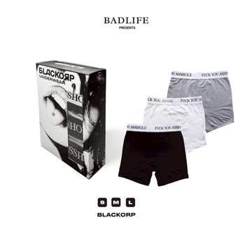 BADLIFE BLACKORP FYAH V2 平口內褲 竹纖維｜男女同款｜彈力貼身四角褲
