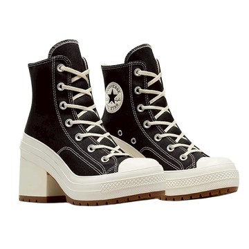CONVERSE 匡威 Chuck 70 De Luxe Heel 黑色 膠底 運動鞋 增高 高跟鞋  25.5cm