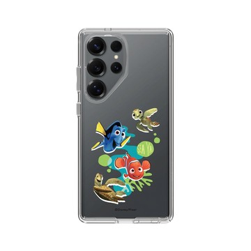 Galaxy S25 Ultra Clear 透明 - 迪士尼-皮克斯 PIXAR - 海底總動員-激起水花