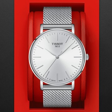 TISSOT天梭 官方授權 EVERYTIME 簡約經典腕錶 新年禮物 推薦 送禮 40mm/T1434101101100