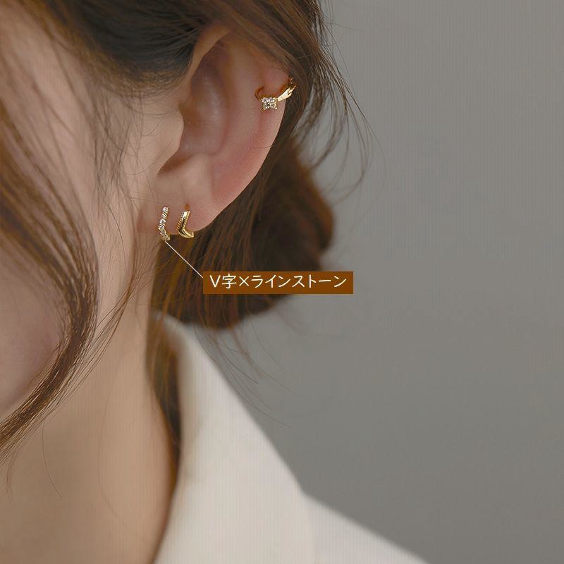 フープピアス 単品 レディース アクセサリー リングピアス