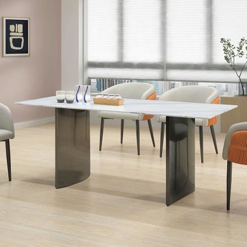 Boden-奧傑5.3尺造型岩板餐桌/長桌/會議桌