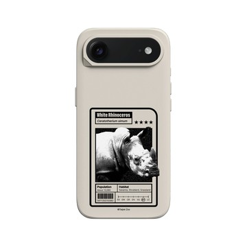 iPhone Air SolidX 貝殼灰 - RHINOSHIELD X Taipei Zoo - 白犀牛：限量卡牌