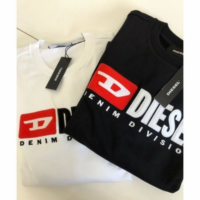 DIESEL ディーゼル トレーナー メンズ ロゴ刺繍 プリント