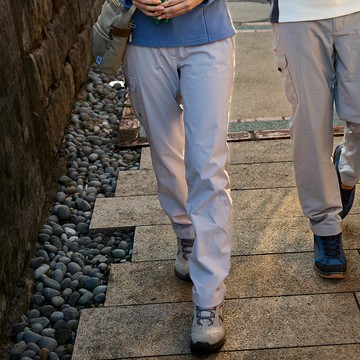 女款石墨烯防水保暖長褲(A1PA2536W藕灰/保暖褲/機能褲/刷毛褲)