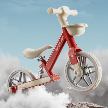 兒童平衡車炫酷發光輪胎+中國紅1-6歲寶寶入門滑行車 廠家供應