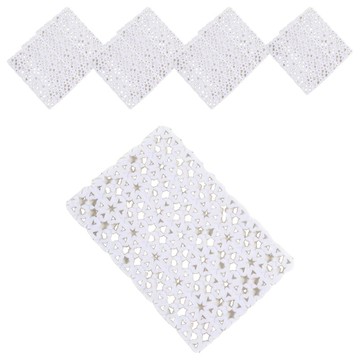 浴室地板防滑墊  30 x 20 x 1cm  白色  12片