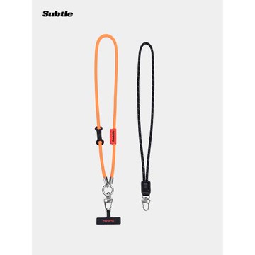SUBTLE手機殼掛繩露營徒步多功能可拆卸防丟背帶斜跨掛脖手機鏈配飾背帶通用全型號手機殼登山帶子手機繩