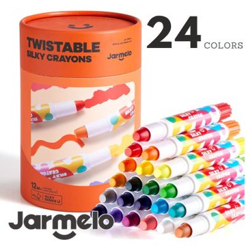 【JarMelo 原創美玩】兒童絲滑蠟筆(24色) JA90442