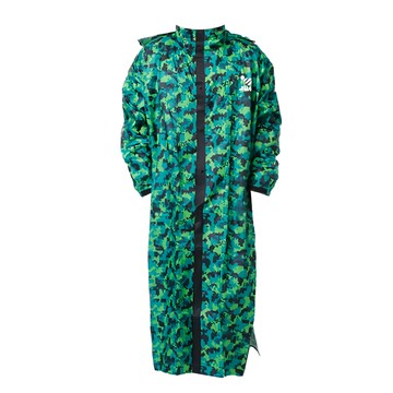 JUMP 將門 樂扣透氣反光防水風雨衣 男女適用  迷彩山林綠  3XL