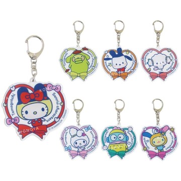 小禮堂 Sanrio X 塔麻可吉 壓克力鑰匙圈 (裝扮款) Kitty 美樂蒂 酷洛米 布丁狗 大耳狗