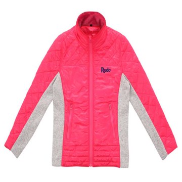 Rudo輕薄暖異質拼接外套-女