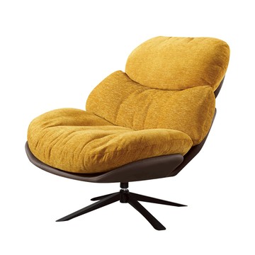 【Hampton 漢汀堡】那倫旋轉休閒椅-土黃色(休閒椅/旋轉椅/單人椅/沙發椅/單人沙發椅)