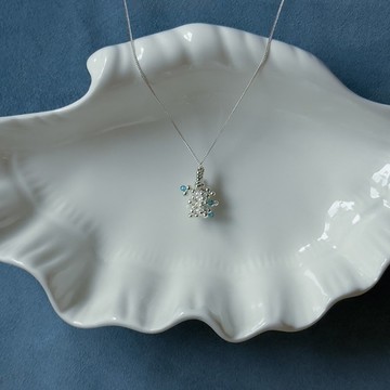 Coral Petite Basic Necklace (Sterling Silver)