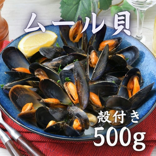 ムール貝 殻付き 500g