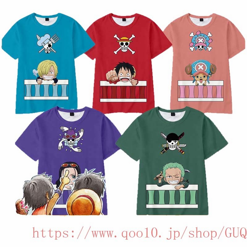 One Piece半袖tシャツ夏服トップスcos服可愛い文化祭コスプレ男女兼用吸汗速乾綿 通販 Lineポイント最大1 0 Get Lineショッピング