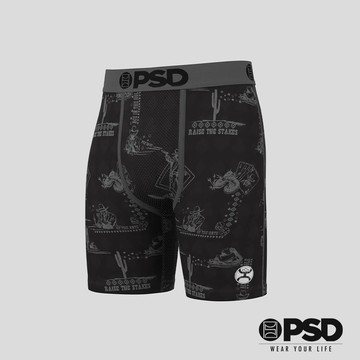 【PSDUnderwear官方旗艦店】HOOEY- 平口四角褲 -人生賭局-灰色