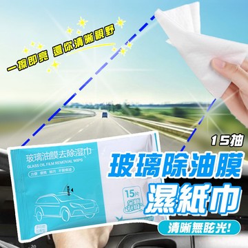 汽車玻璃去油膜濕紙巾 油膜去污濕巾 除油膜 玻璃除油膜 除油膜濕紙巾 汽車油膜除油膜 【60231】