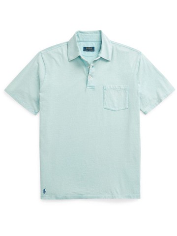 Polo Ralph Lauren - Polo Pony polo shirt - men - Linen/Flax/Cotton - M - Blue