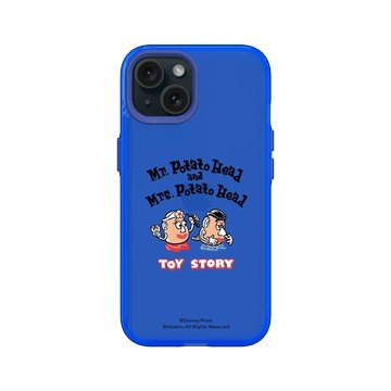iPhone 15 Clear 激光藍 - 迪士尼-玩具總動員 Toy Story - Hello! 蛋頭先生與蛋頭太太
