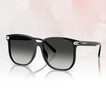 【COACH】方形膠框太陽眼鏡(HC8413BD-50023C 58mm)