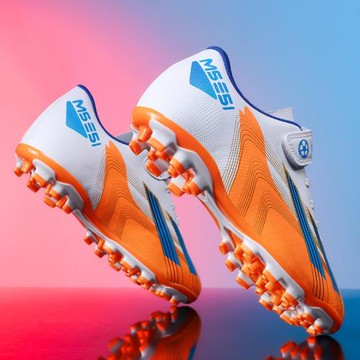 兒童足球鞋男童AG長釘專業比賽訓練球鞋小學生魔術貼專用TF碎釘鞋