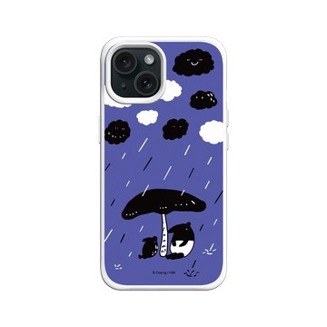 iPhone 15 SolidX 白 - 馬來貘 Laimo - 下雨了(紫色款)