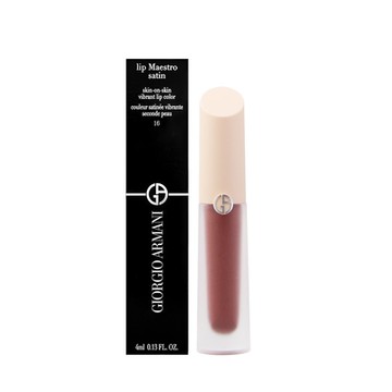 Giorgio Armani 奢華絲緞訂製水唇釉 裸粉限定版(4ml) #16冷煙野莓【短效良品2026/11】_國際航空版