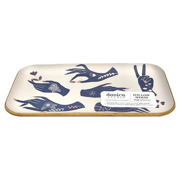 Now Designs Willow Wood飾品收納盤 22 x 12 cm  手藝  1個