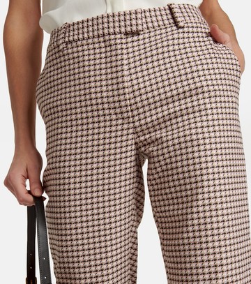 Altuzarra Henri gingham mid-rise slim pants