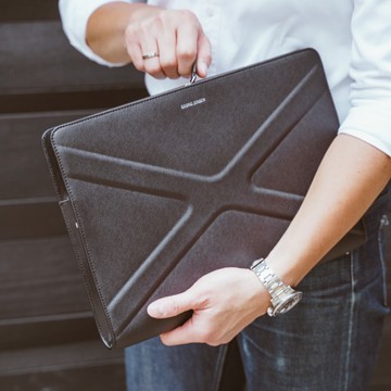 丹麥 Georg Jensen TRAVEL 筆電收納包 黑