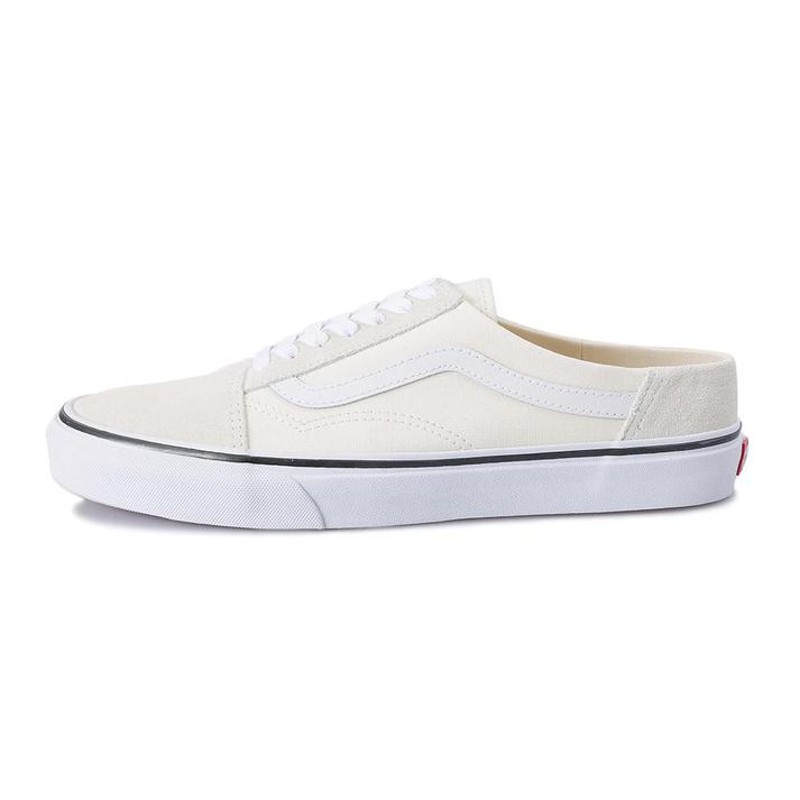 vans old skool mule white