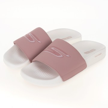 【SKECHERS】HYPER SLIDE 休閒鞋 女款 粉白 健走系列 涼拖鞋 140448MVE