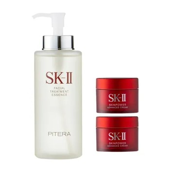 (1+2超值組)SK-II 青春露330ml+致臻肌活能量活膚霜15gx2 公司貨