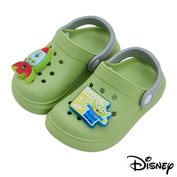 【迪士尼童鞋】立體電燈造型輕量洞洞涼鞋-螢光綠(玩具總動員與三眼怪)