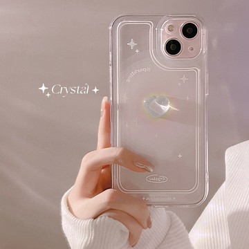 台灣出貨❤立體水晶愛心適用iphone17蘋果手機殼16pro max小仙女13硅膠14套X