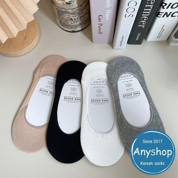 Anyshop韓國襪 素色娃娃鞋襪 高跟鞋隱形襪 淺口隱形襪 淺口襪 樂福鞋襪 隱形襪 後跟止滑設計N506