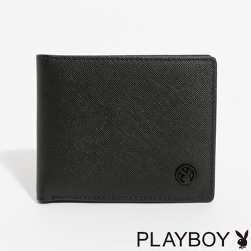 PLAYBOY - 上抽短夾  Macho系列 - 黑色