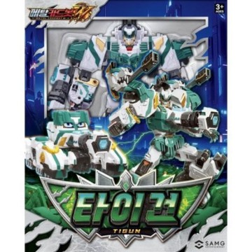 可超取🇰🇷韓國境內版 炫卡鬥士 W 重炮泰格 Tigun 坦克車 變形 機器人 METAL CARDBOT 模型