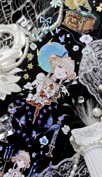 星軌 銀河を巡る少女たち PET 紙膠帶 貝殼光