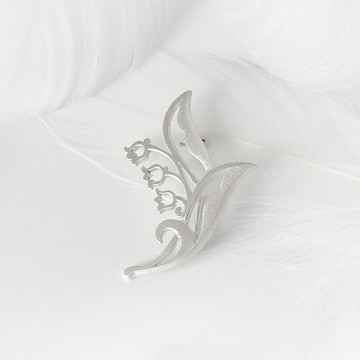 鈴蘭 / 925純銀胸針-給她的禮物