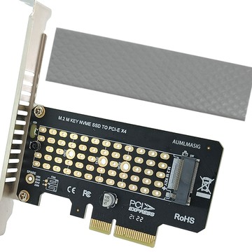 AUMLMASIG Sprint 1 X4 8W SSD TO PCI-EX4 擴充卡擴容支持PCIe GEN 4(5年有限保)