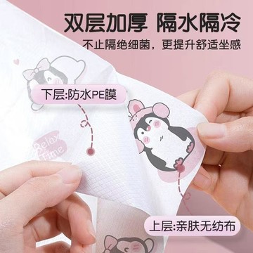 ✨臺灣出貨✨一次性馬桶墊出差旅行雙層加厚便攜孕產婦酒店防水隔髒馬桶套家用PHB