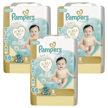 Pampers 幫寶適 日本境內版 黏貼型尿布  S  198片