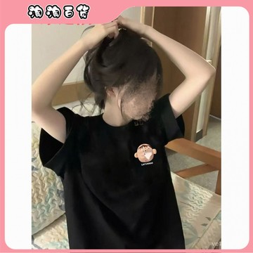 🔥臺灣最低價🔥100%短袖T恤男女美式複古新款阿獃抽紙印花寬鬆100%純棉爆款上衣