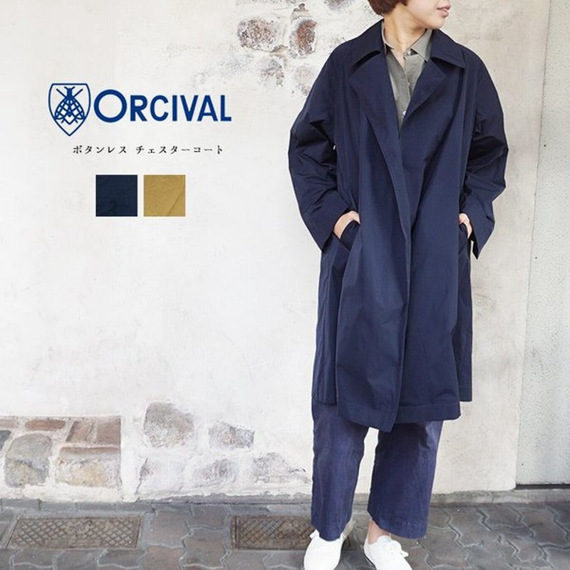 オーチバル Orcival オーシバル Rc 61stw ボタンレス チェスターコート レディース Sk 通販 Lineポイント最大0 5 Get Lineショッピング