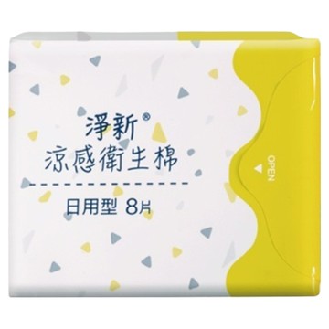淨新科技 涼感衛生棉  日用型(24cm)  8片  10包