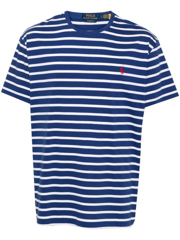 Polo Ralph Lauren - striped cotton T-shirt - men - Cotton - S - Blue