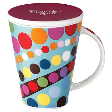 French Bull 幸福點點馬克杯 460ml 陶瓷有蓋  1個  圓點