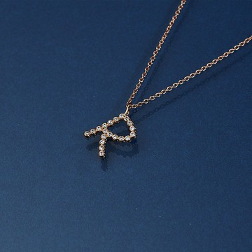 奢華閃耀字母項鍊 (共兩色)